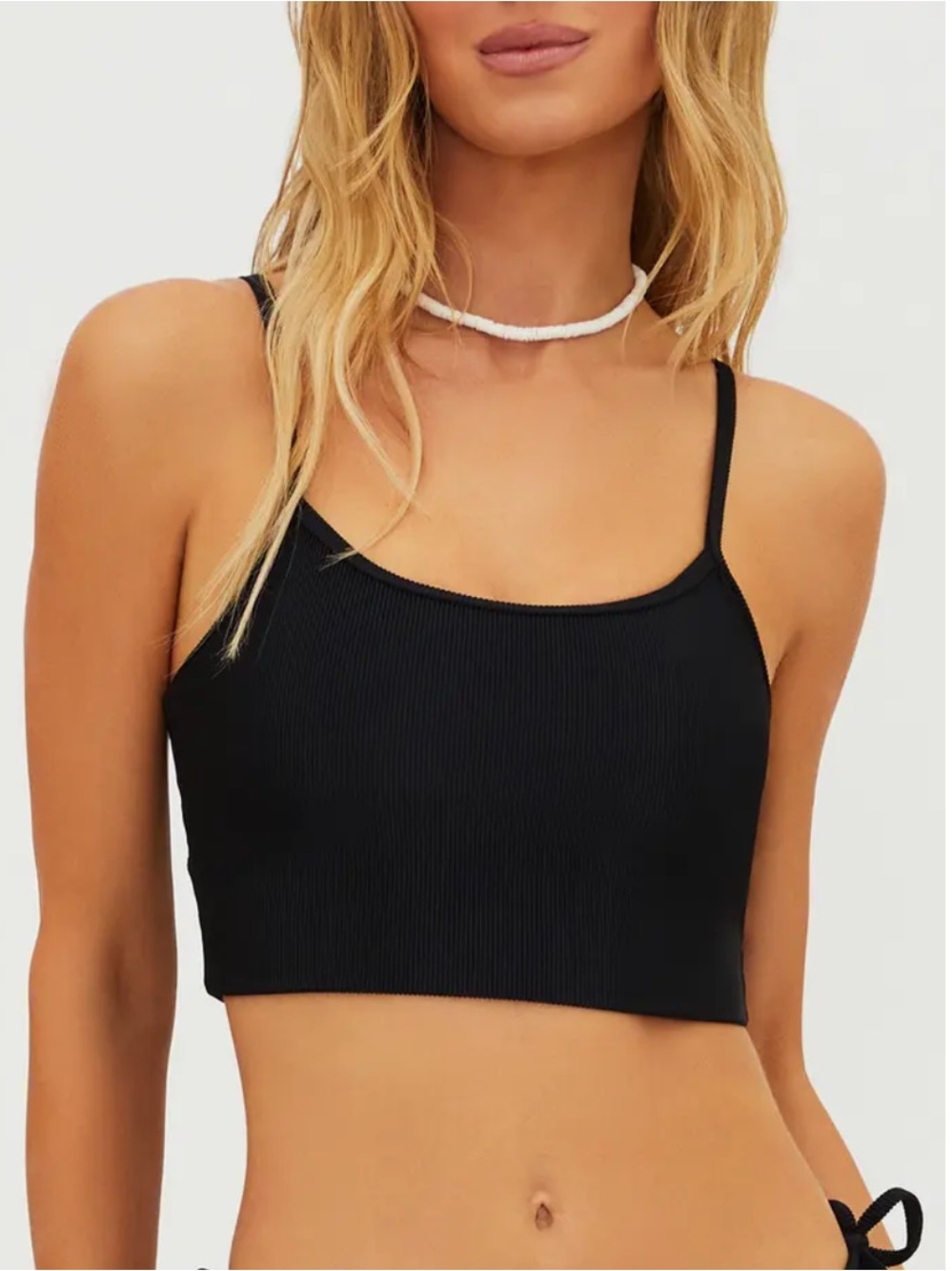Beach Riot Elara Ribbed Sparkly Bikini Top - Picture 2 of 10